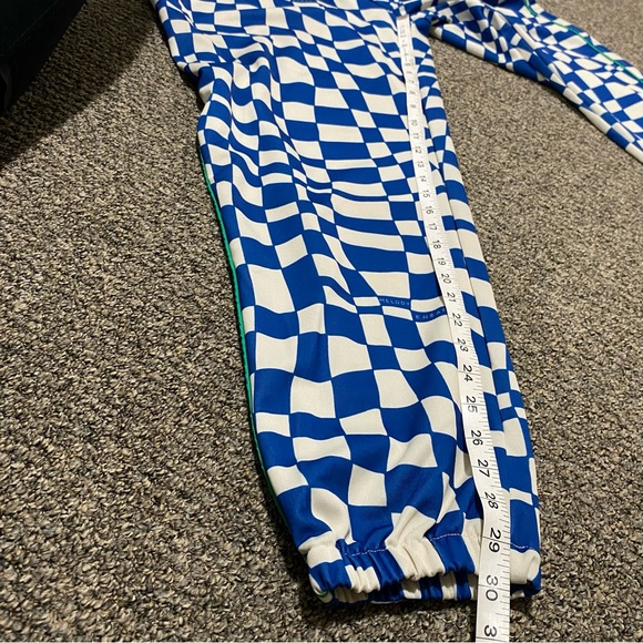 Melody Ehsani Warp Baggy Women’s Track Pants 2X XXL blue white checkered warped - Picture 5 of 16
